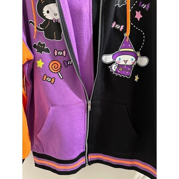Sanrio Hello Kitty and Friends Halloween Zip Hoodie Jacket Size Small - Picture 6 of 6
